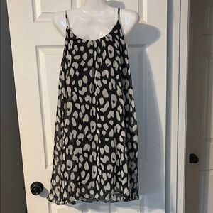 She + Sky Black and White Spaghetti Strap Sundress